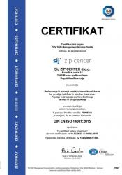 6200 07 ISO 14001 SIJ ZIP Center SLO 2023 TIS